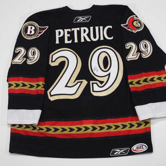 2006-07 Binghamton Senators Neil Petruic 58 - 5 year Anniversary game worn jerse - Picture 2 of 2